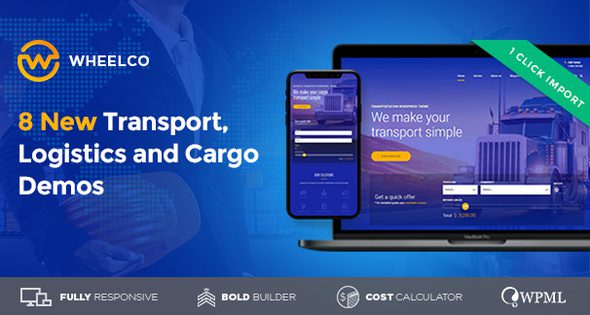 Wheelco – Cargo, Transport and Logistics WordPress Theme