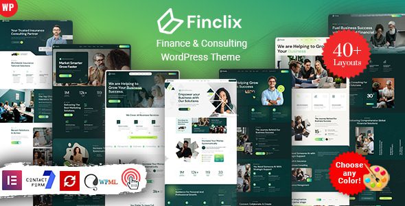 Finclix – Finance and Consulting WordPress Theme
