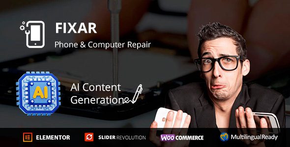 Fixar – Phones and Computer Repair WordPress Theme