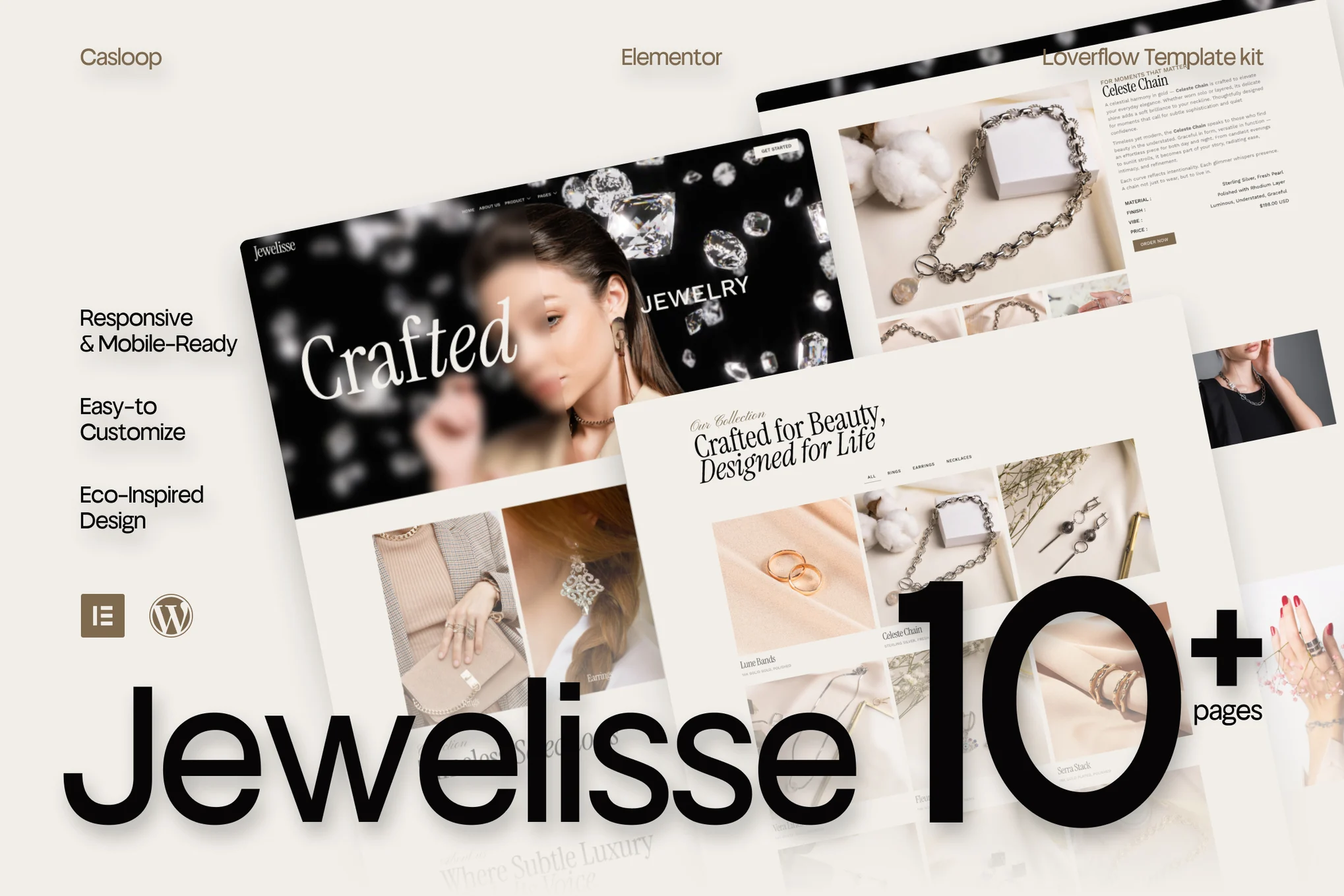 Jewelisse – Modern Luxury Jewelry Store Elementor Template Kit