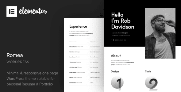 Romea – Personal Portfolio WordPress Theme