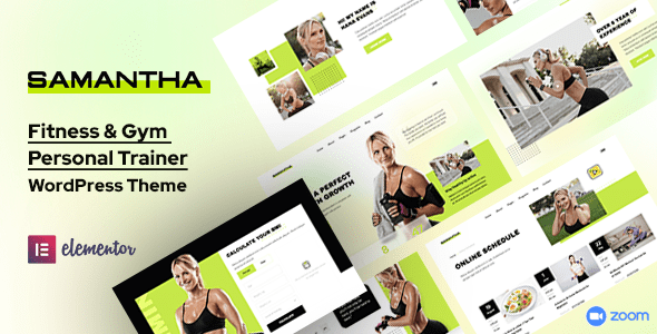 Samantha – Personal Trainer and Fitness WordPress Theme