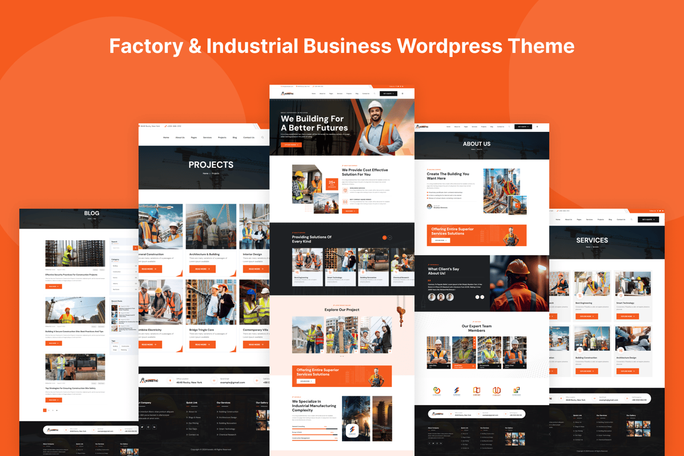 Konstic – Construction WordPress Theme