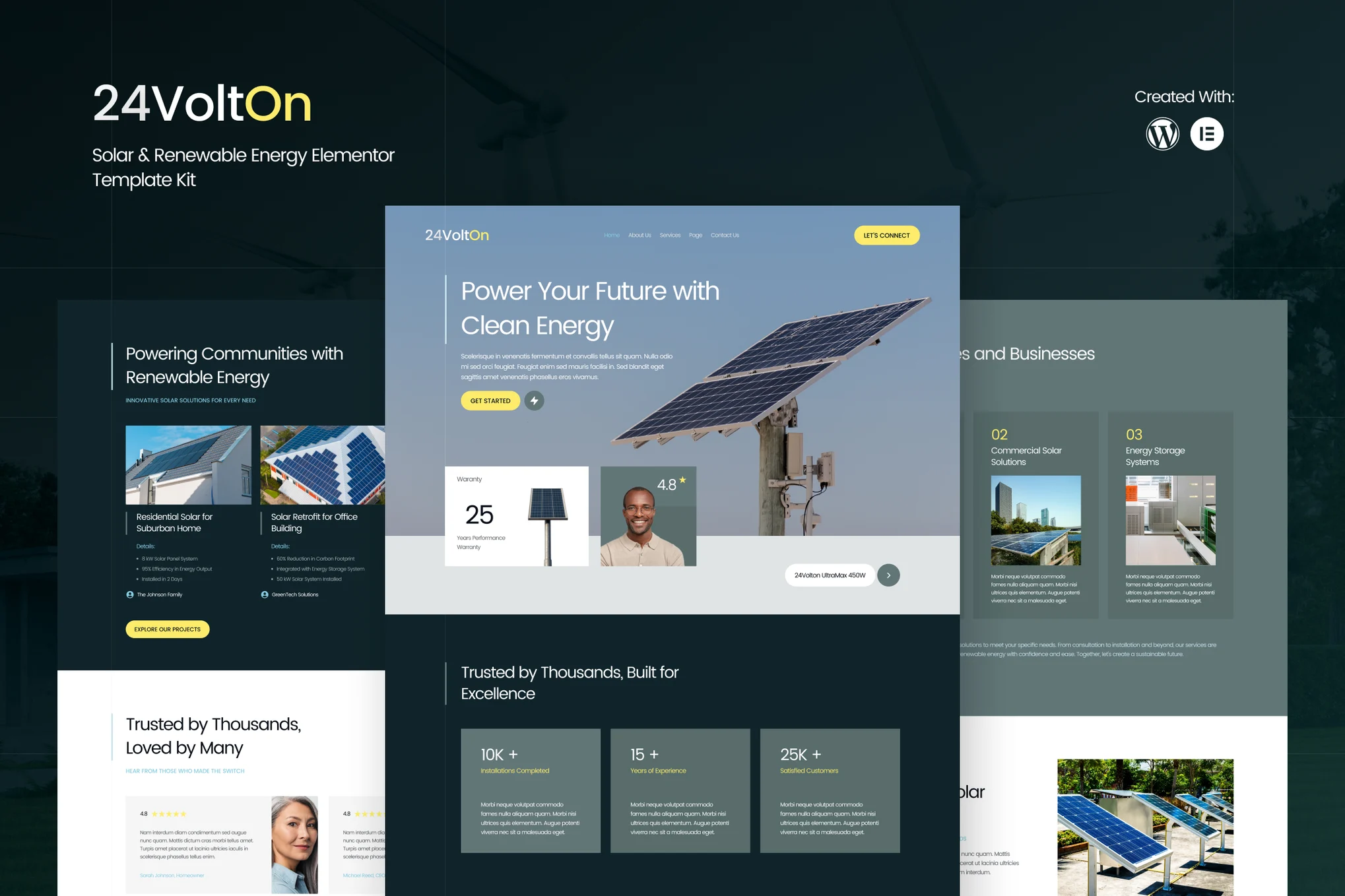 24Volton – Solar and Renewable Energy Elementor Template Kit