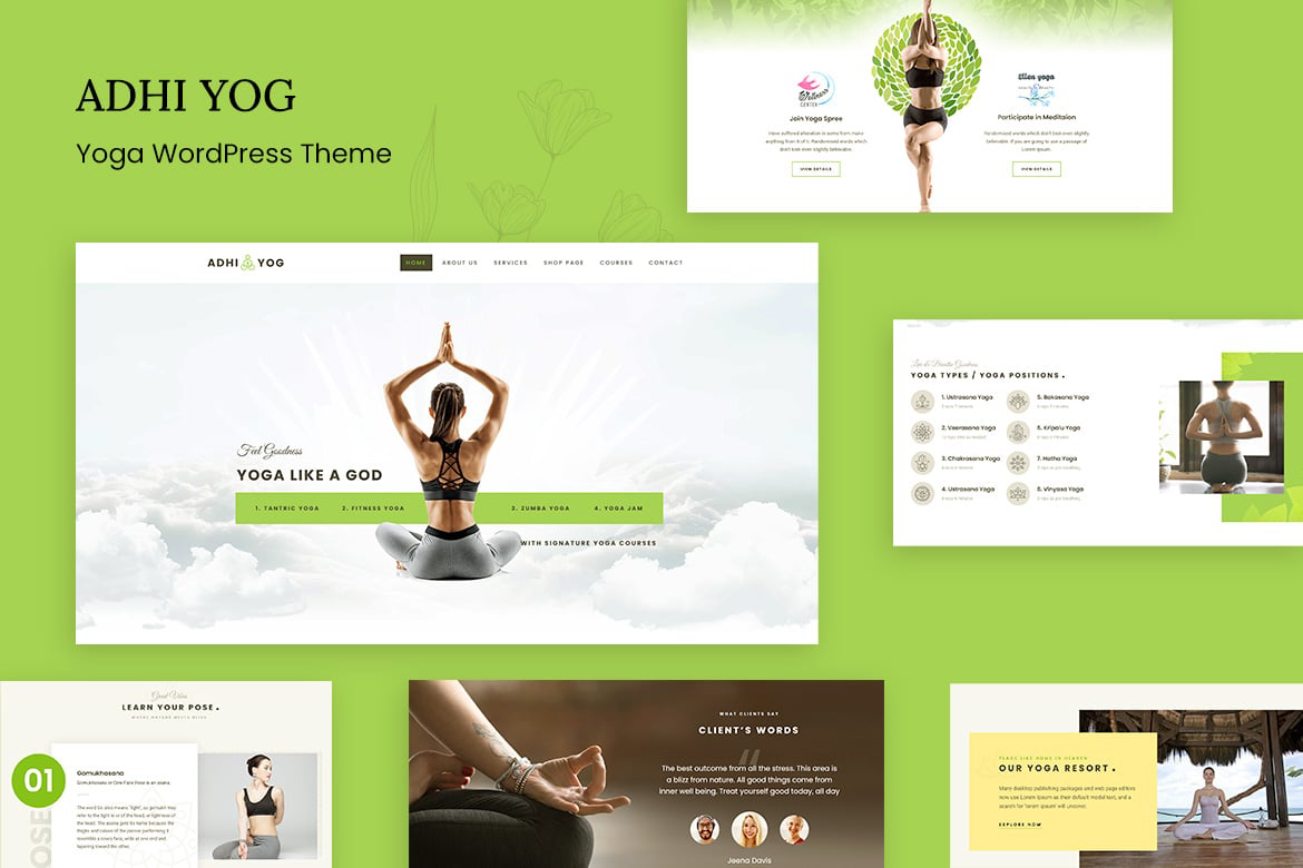 Adhi Yoga – Health and Wellness WordPress Theme