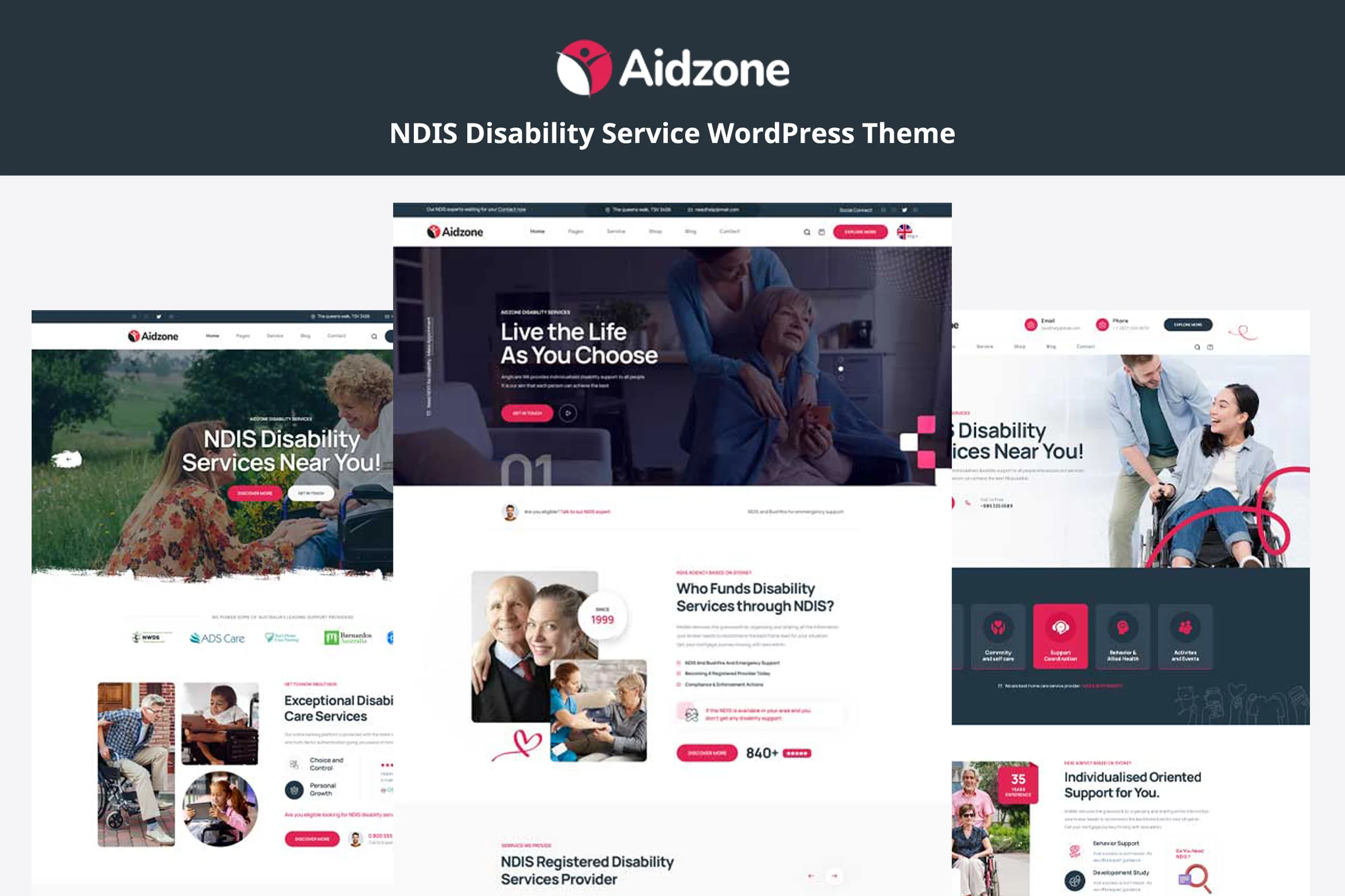 Aidzone – NDIS Disability Service WordPress Theme