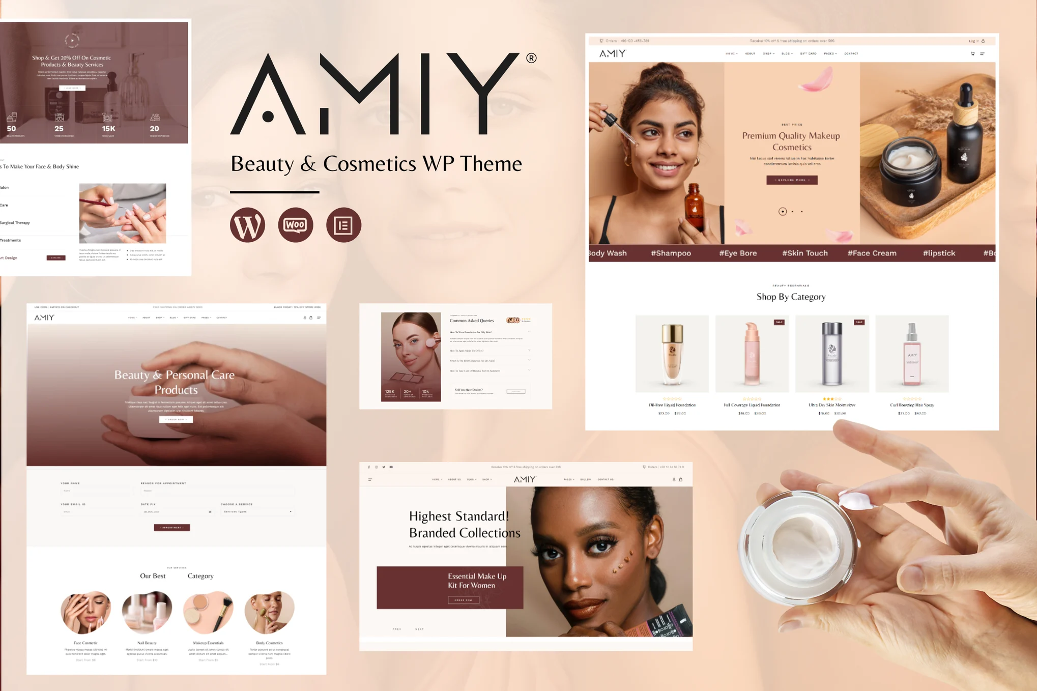 Amiy – Beauty Cosmetic Woo-commerce Theme