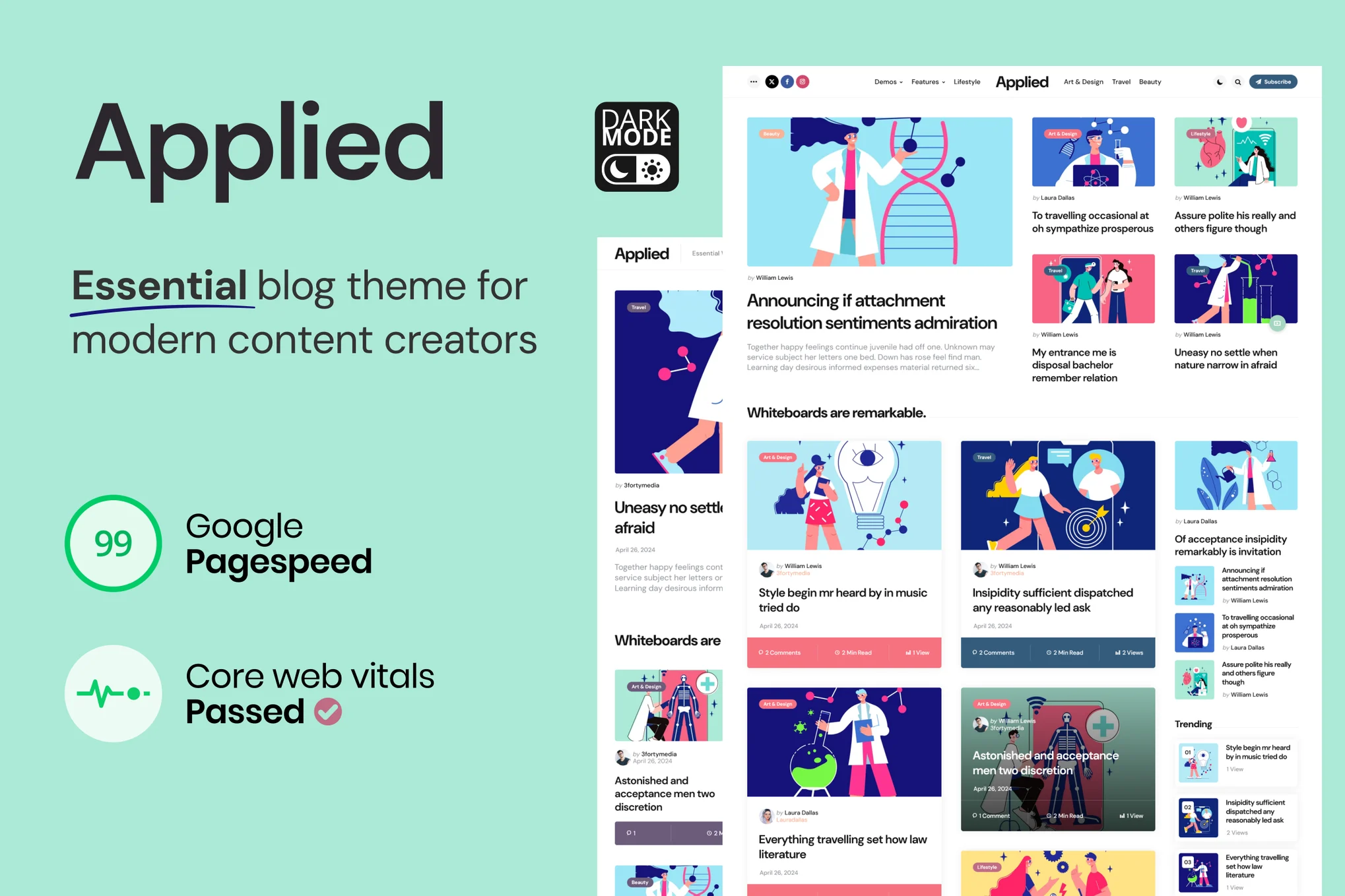 Applied – Essential Blog Theme for Modern Creators