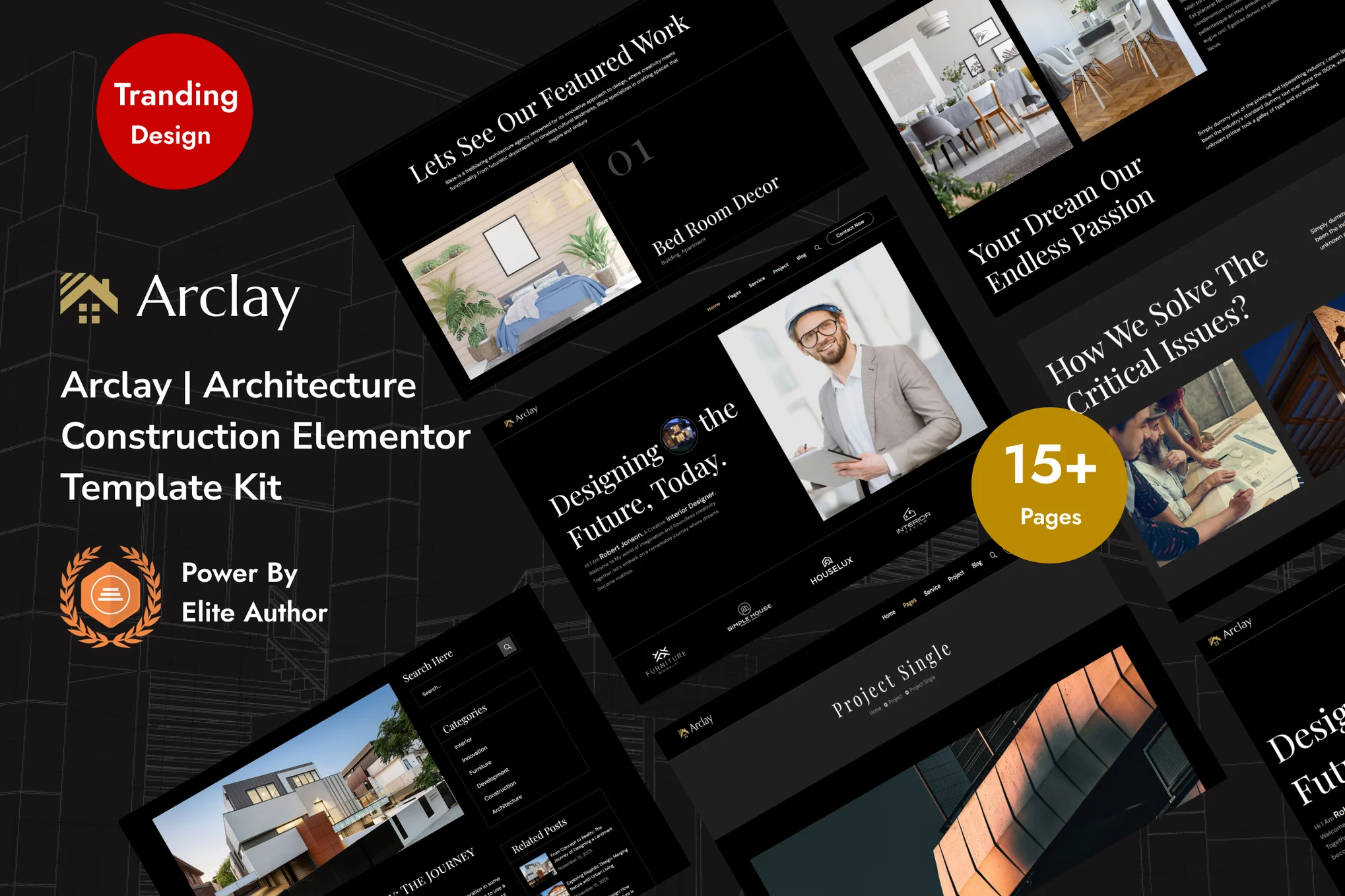 Arclay – Architecture Elementor Template Kit