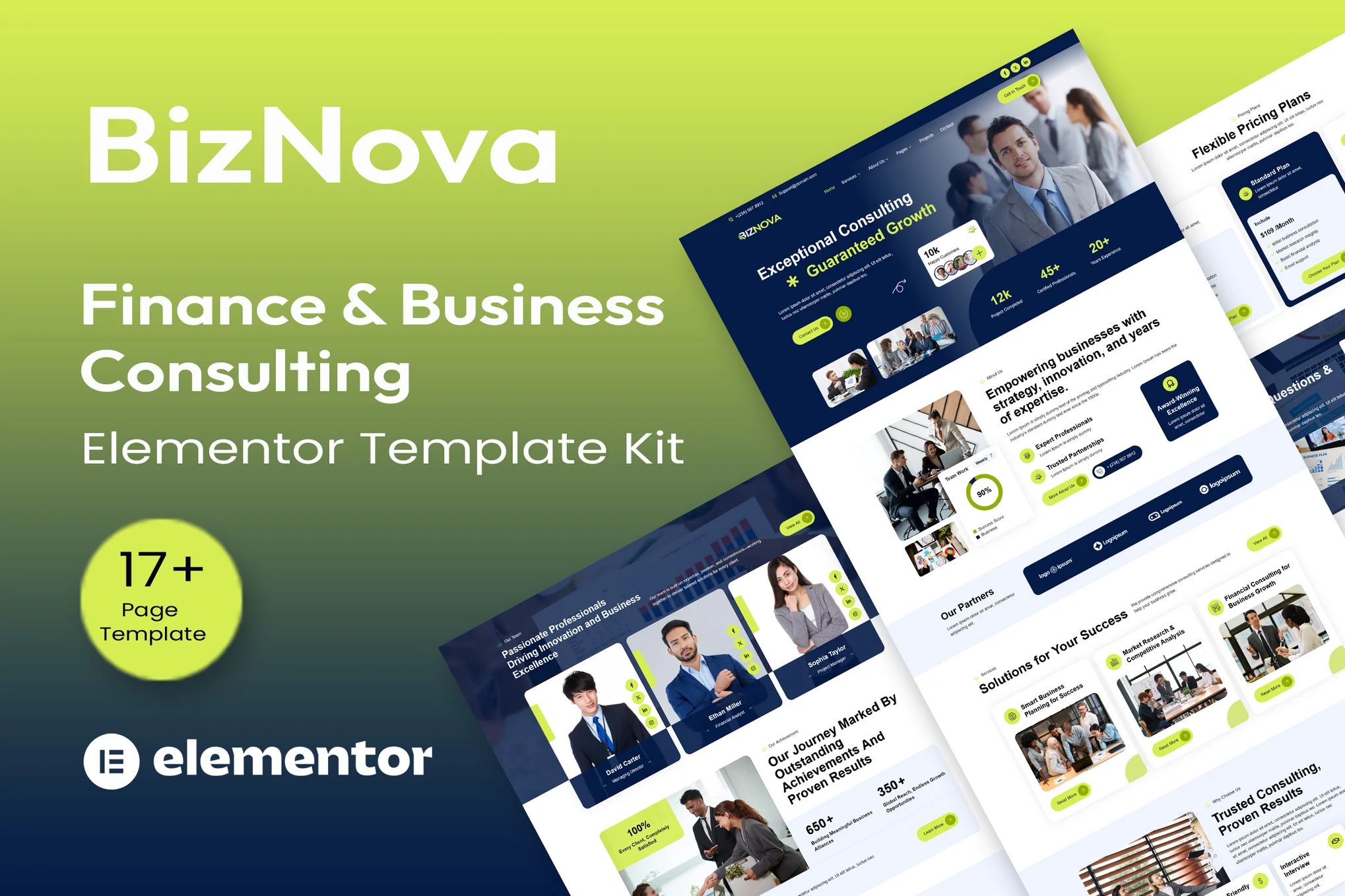 BizNova – Business Consulting Elementor Template Kit