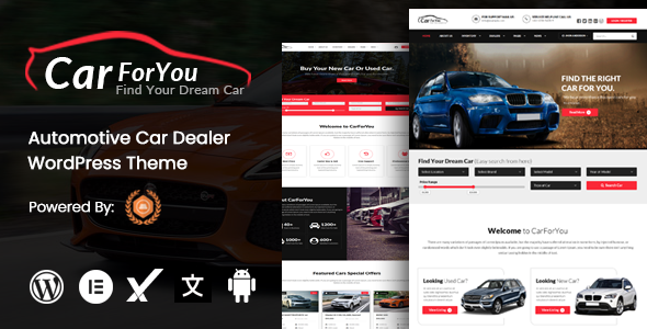 CarForYou – Automotive Car Dealer WordPress Theme