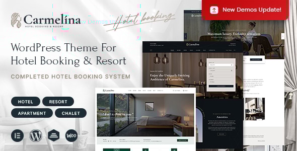 Carmelina – Hotel Booking WordPress Theme