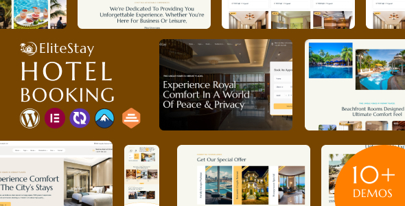 EliteStay – Hotel Booking WordPress Theme