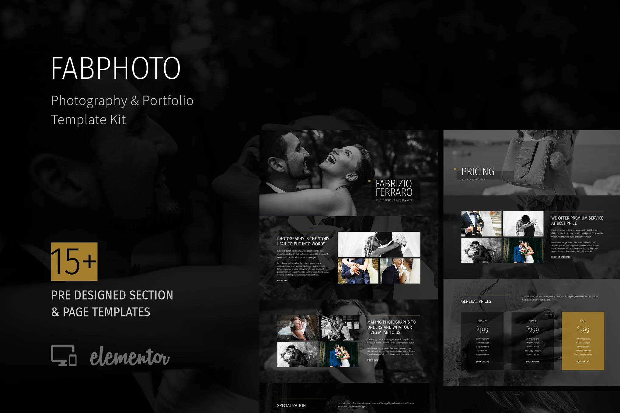 FabPhoto – Photography and Portfolio Template Kit