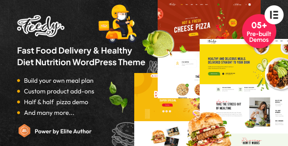 Feedy – Healthy Fast Food Delivery and Diet Nutrition WordPress Theme