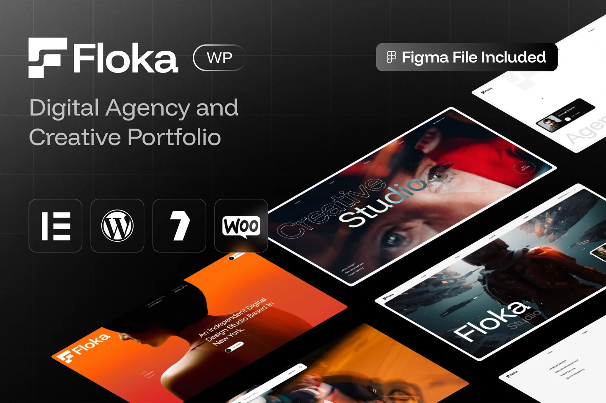 Floka – Digital Agency and Portfolio WordPress Theme