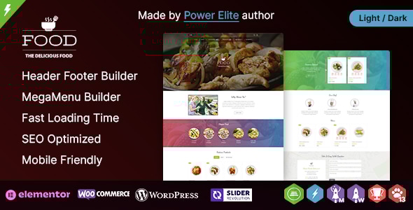 Food – A Delicious WordPress Elementor Theme