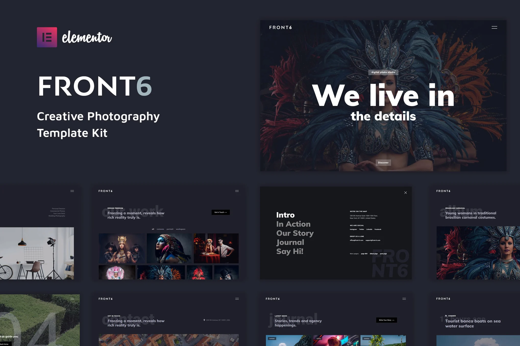 FrontSix – Creative Photography Template Kit