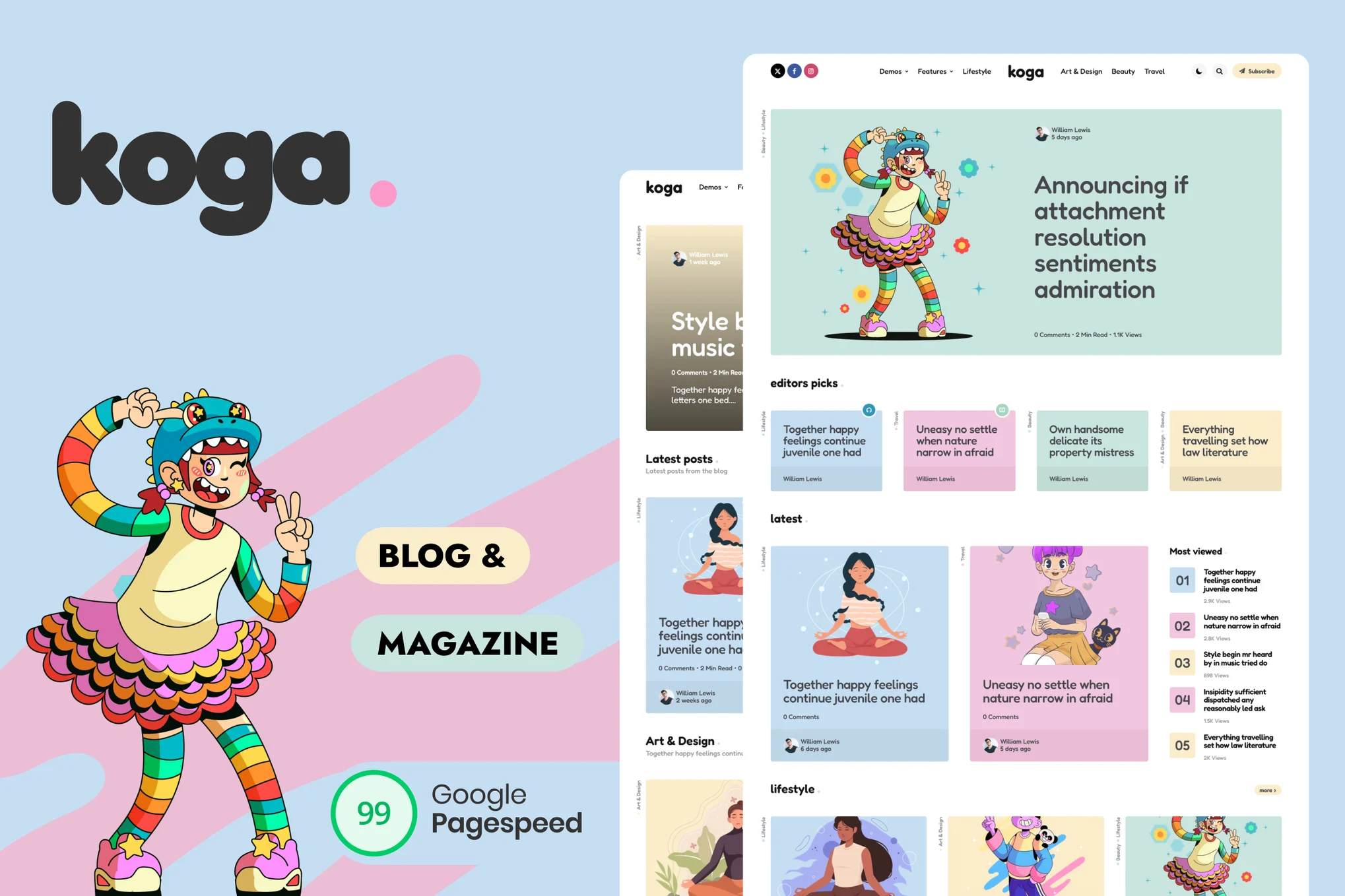 Koga – Blog and Magazine WordPress Theme