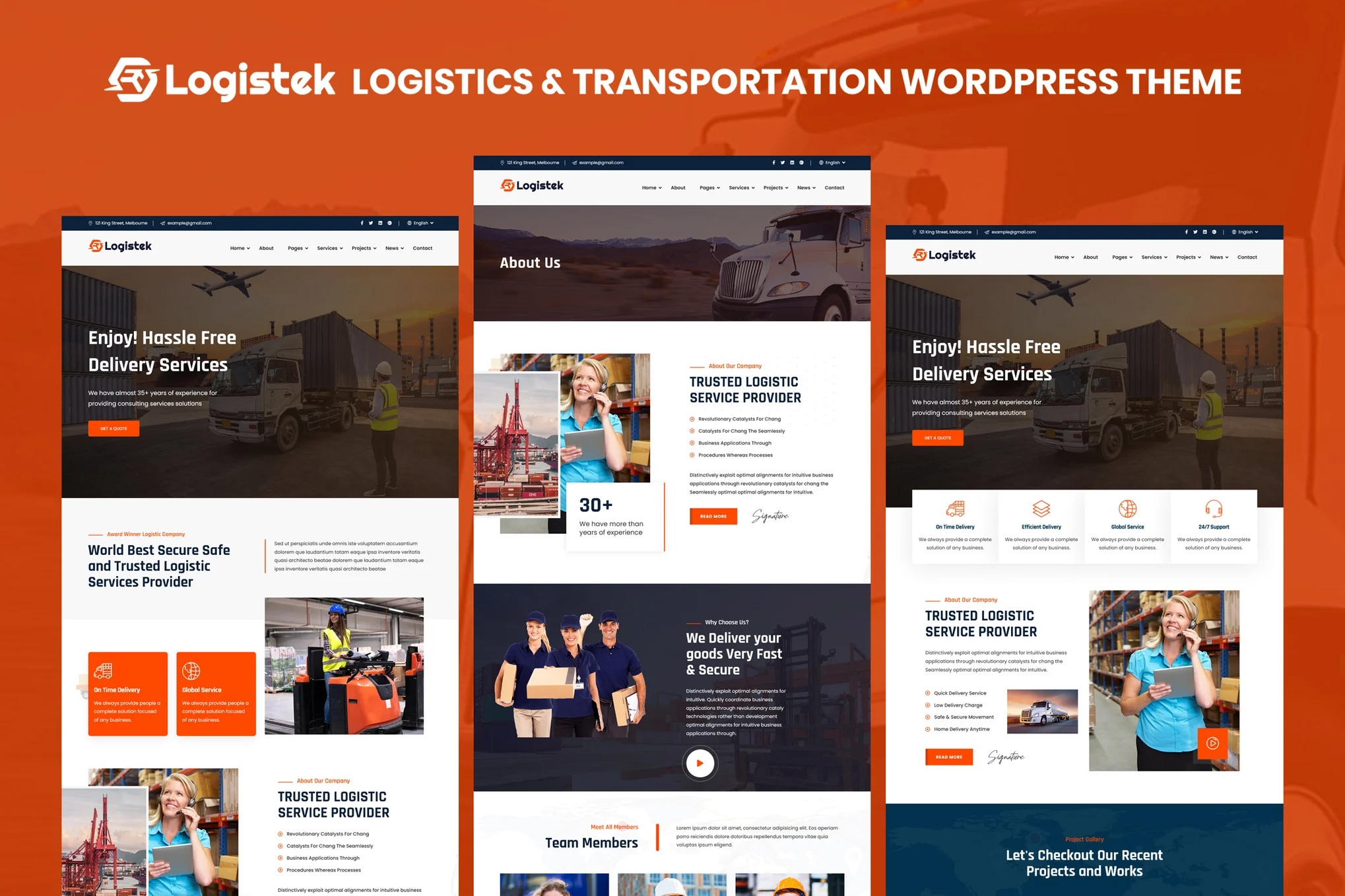 Logistek – Logistics and Transportation WordPress