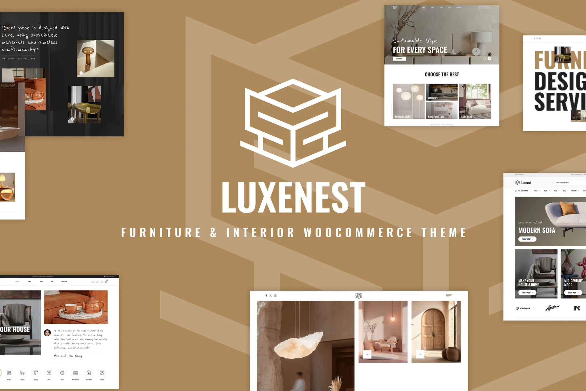 LuxeNest – Furniture and Interior WooCommerce WordPress