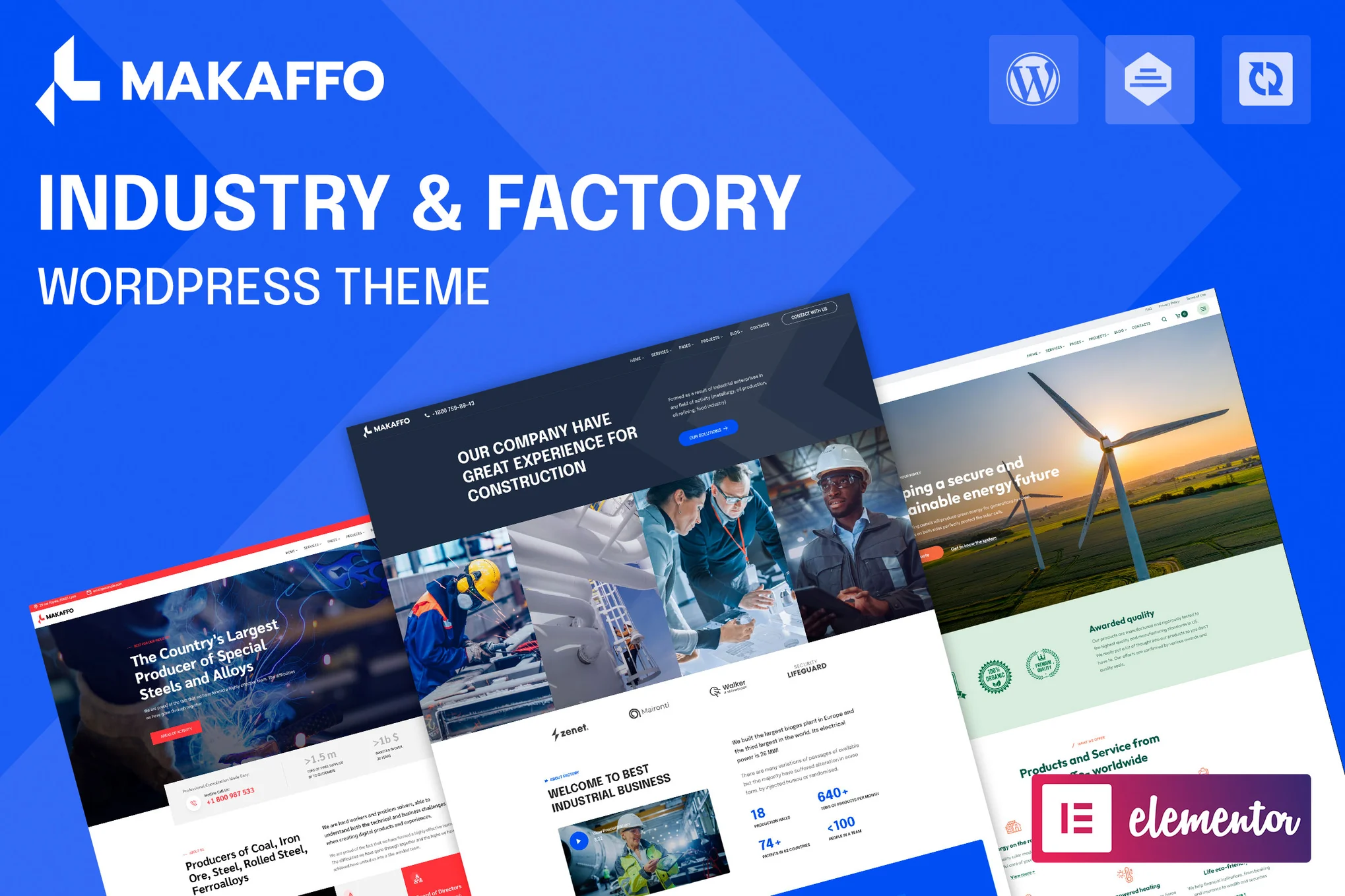 Makaffo | Industry and Factory WordPress Theme