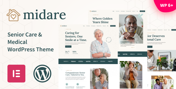 Midare – Senior Care and Medical WordPress Theme