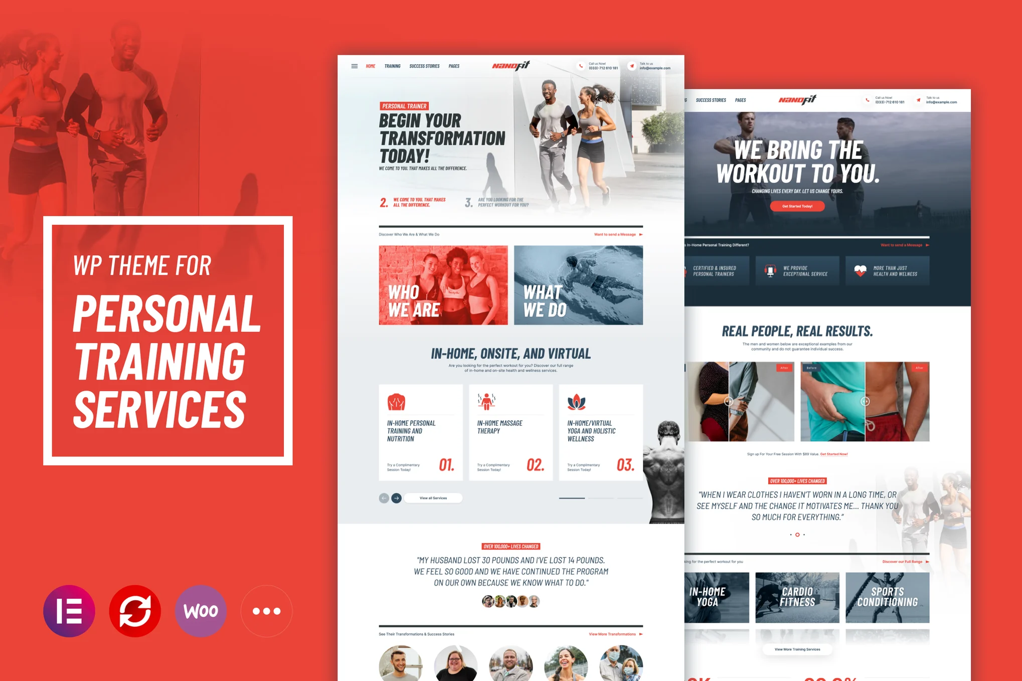 NanoFit – WP Theme for Personal Training Services