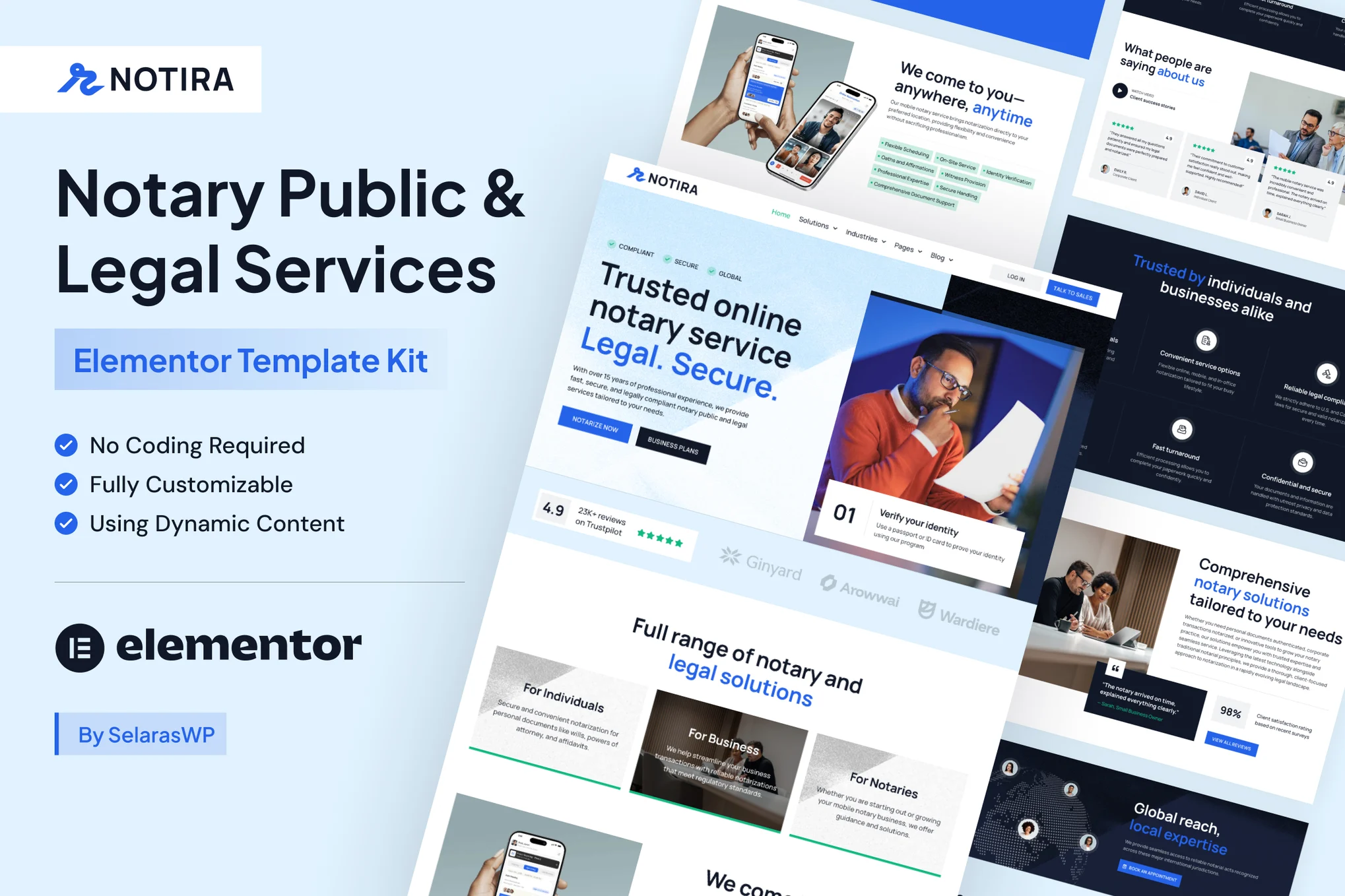 Notira – Notary Public and Legal Services Elementor Pro Template Kit