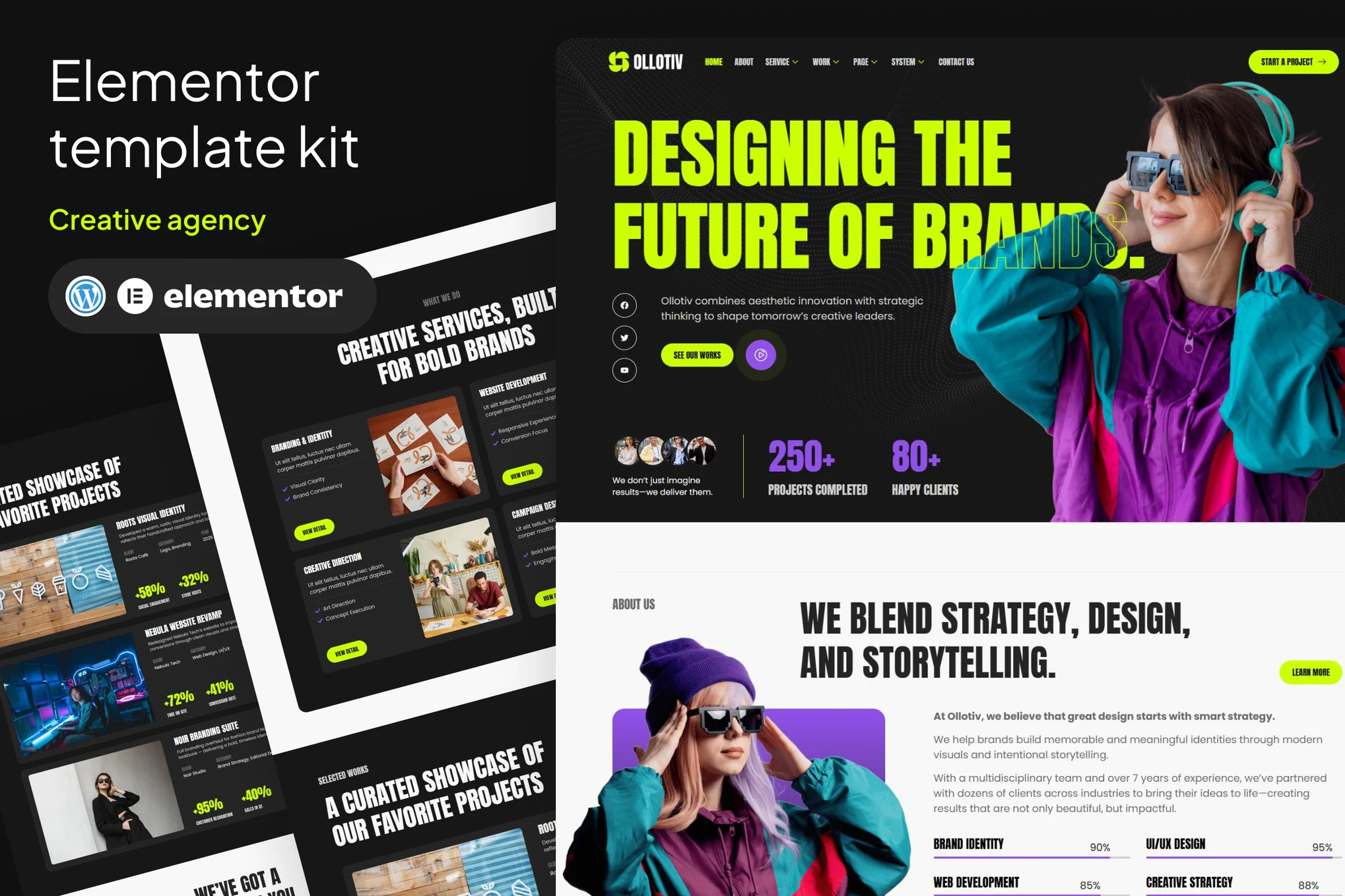 Ollotiv – Creative Agency Elementor Template Kit