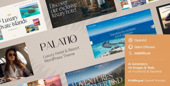 Palatio – Luxury Hotel and Resort WordPress Theme