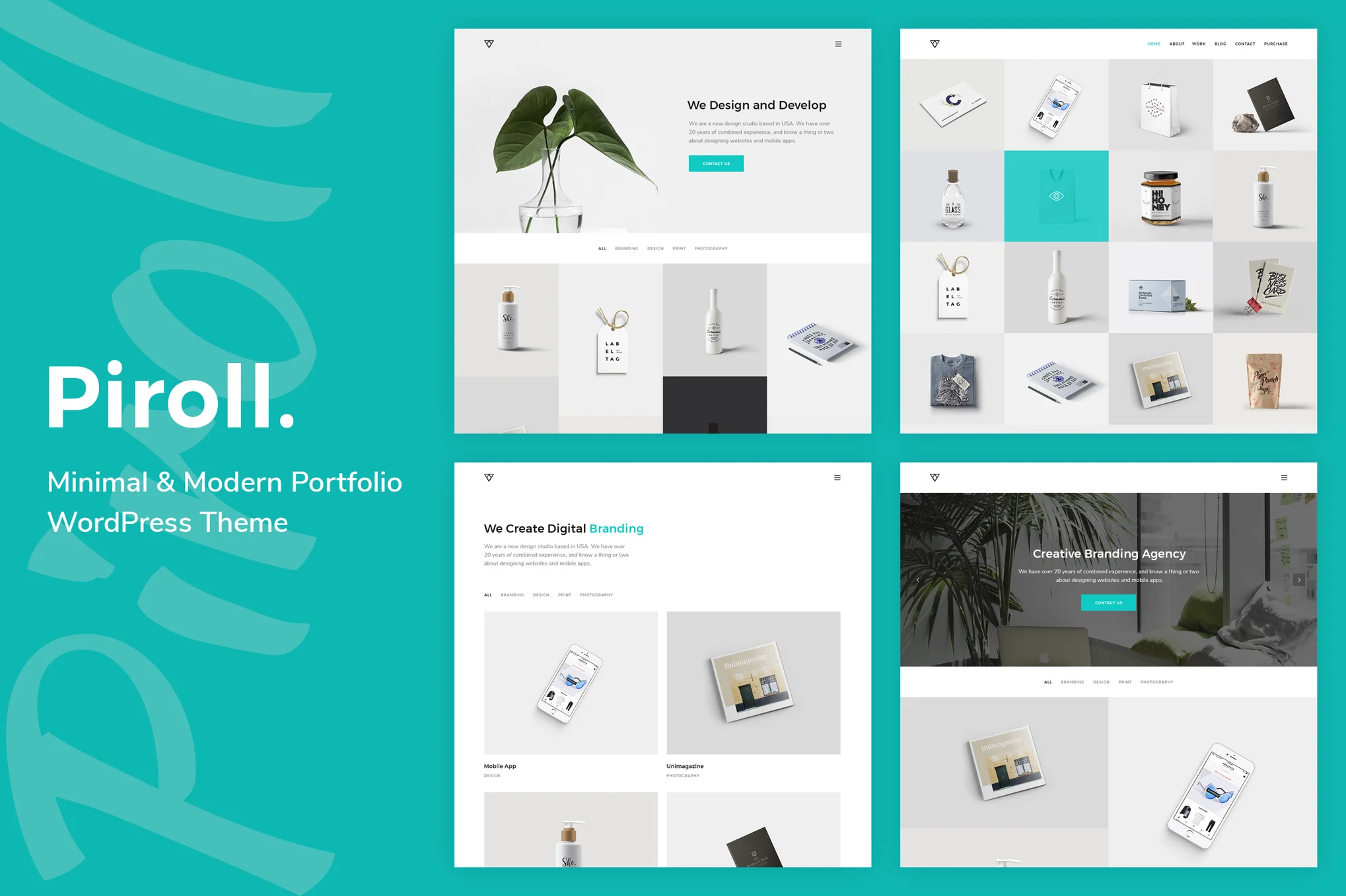 Piroll – Portfolio WordPress Theme