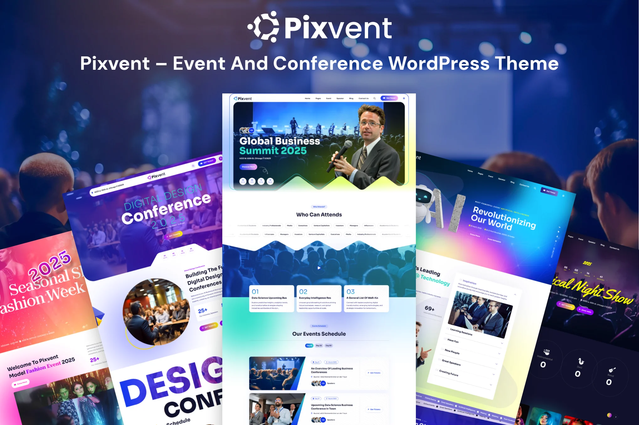 Pixvent – Event and Conference WordPress Theme