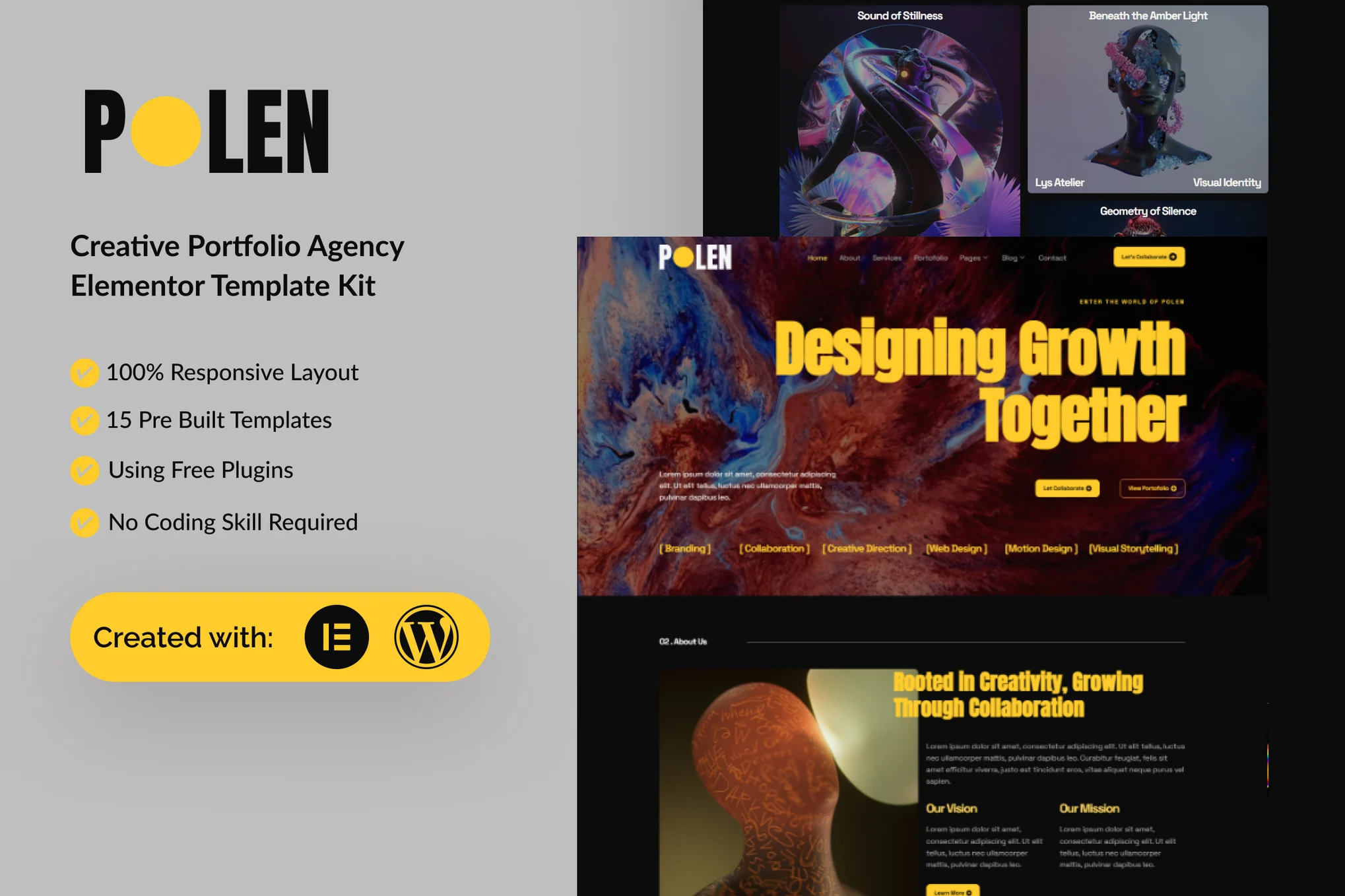 Polen – Creative Portfolio Resume Elementor Template Kit