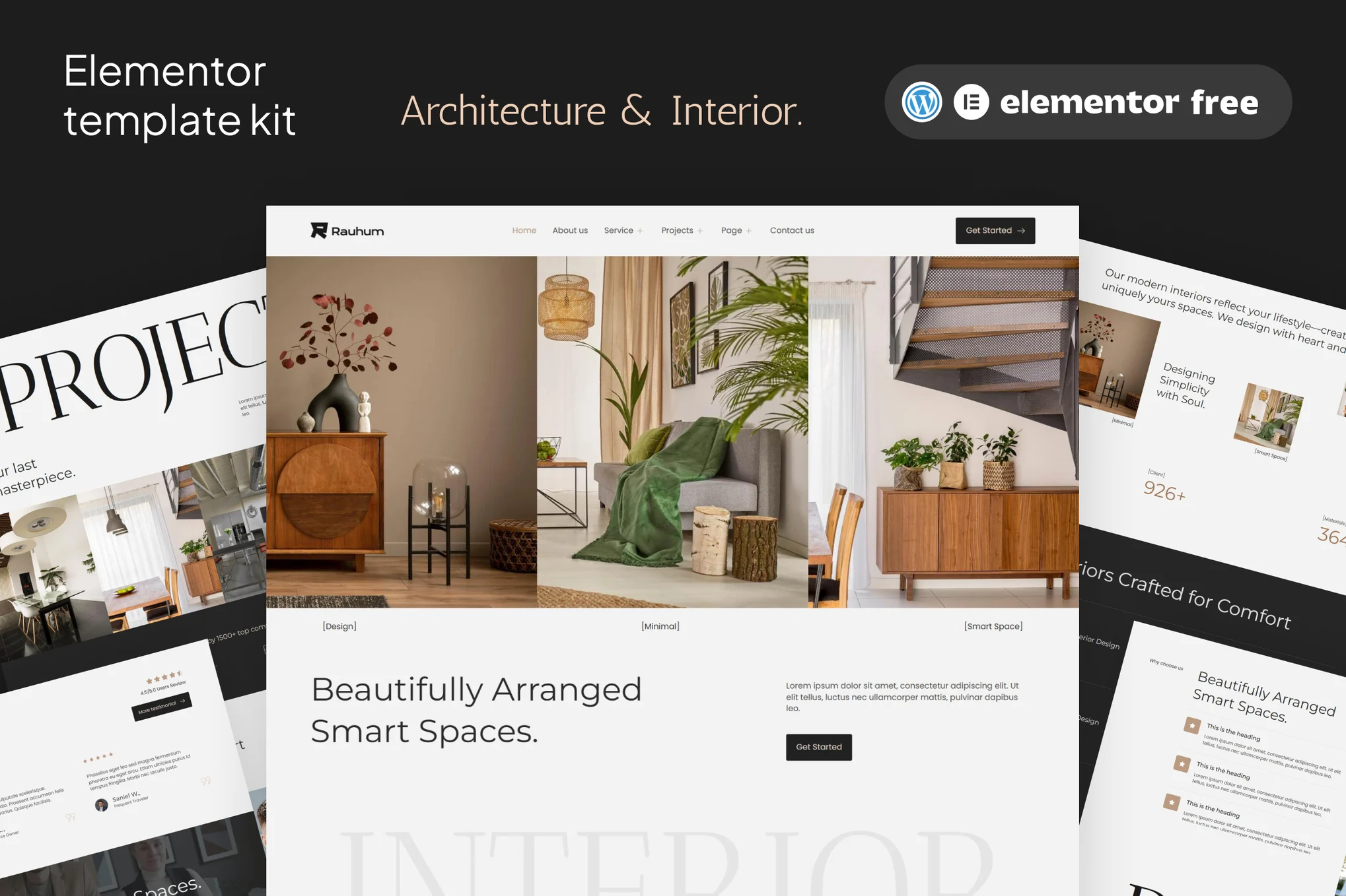 Rauhum – Architecture and Interior Elementor Template Kit