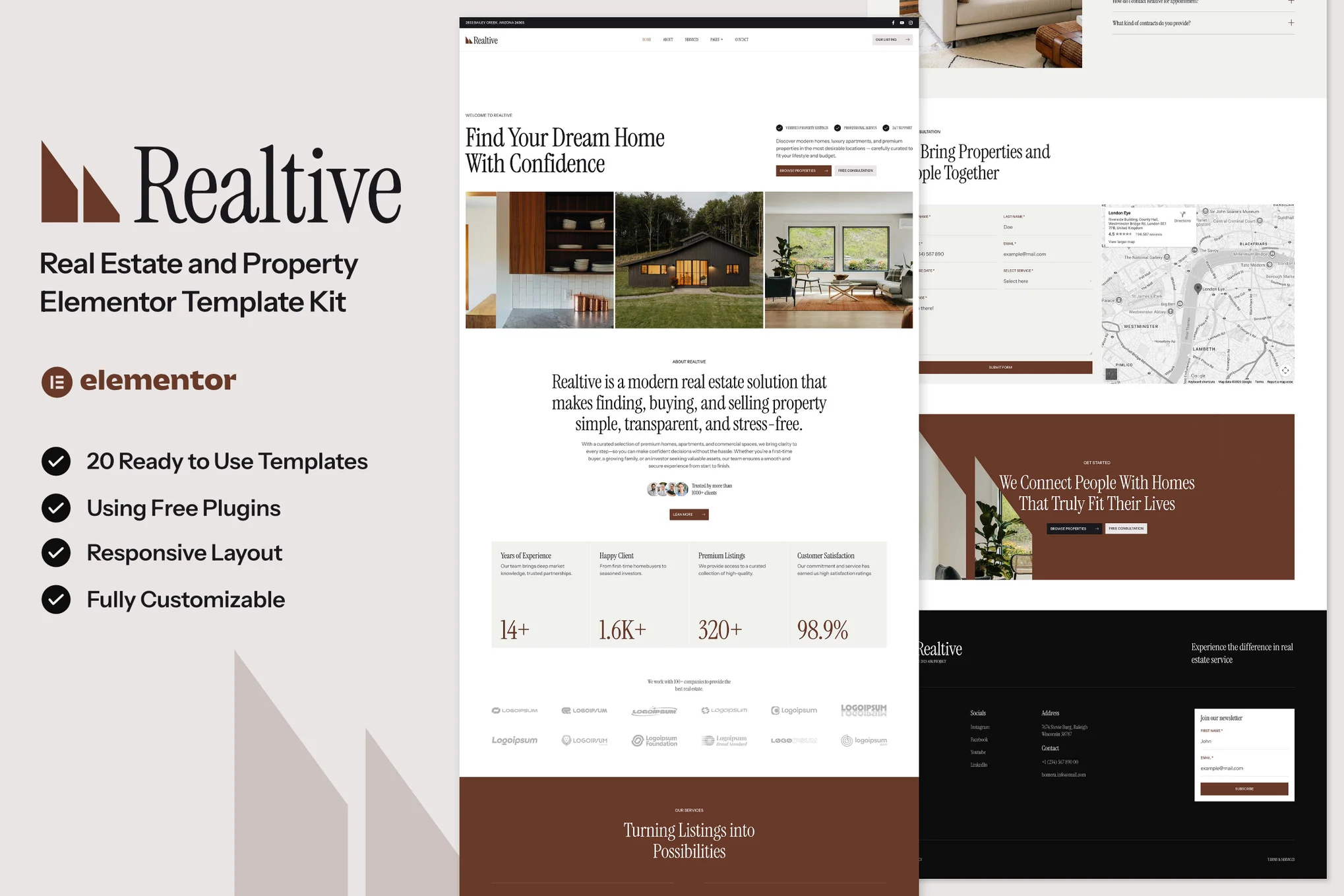 Realtive – Real Estate and Property Elementor Template Kit