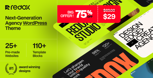 Redox – Creative Agency Portfolio WordPress Theme