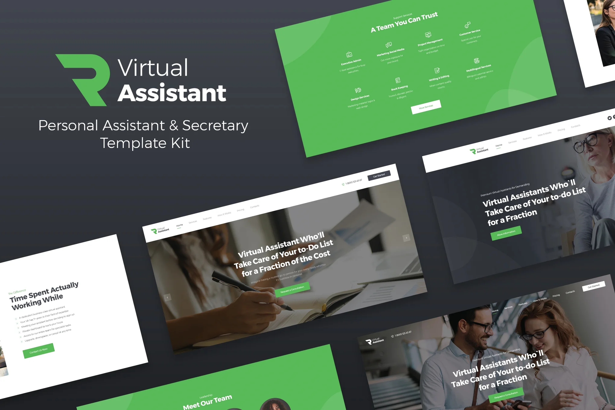 Revirta – Virtual Assistant Business Elementor Template Kit