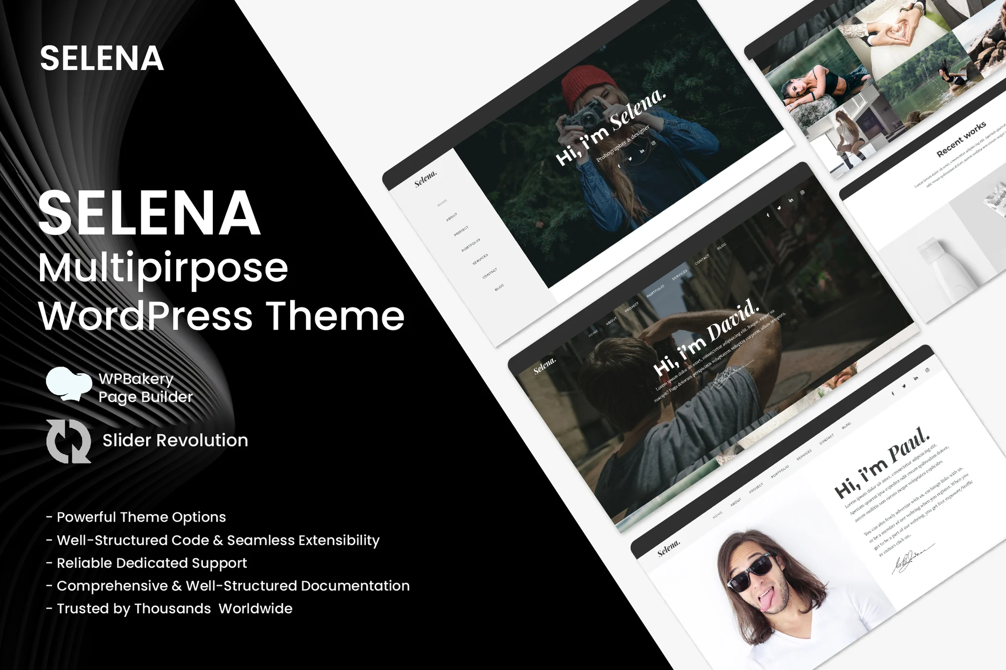 Selena. – Portfolio WordPress Theme