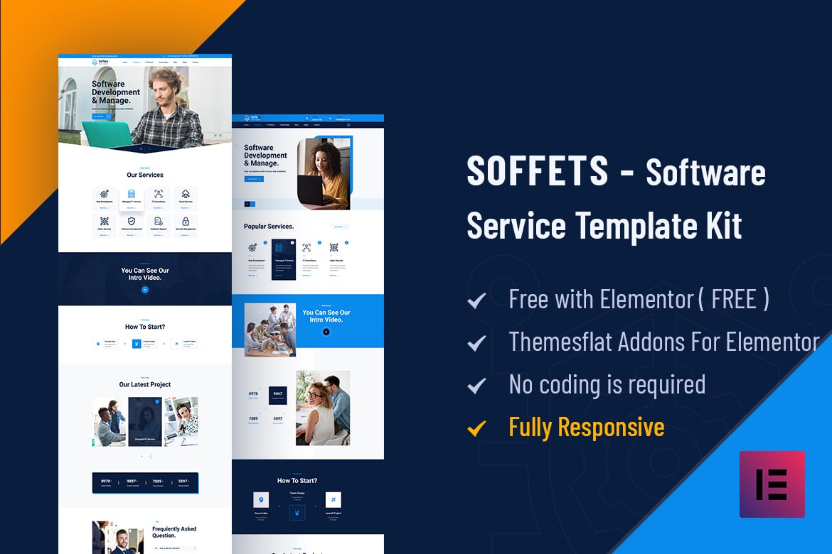 Soffets – Software and IT Service Elementor Template Kit