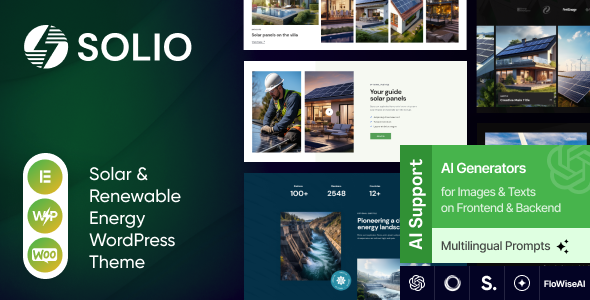 Solio – Green Power and Renewable Energy WordPress Theme