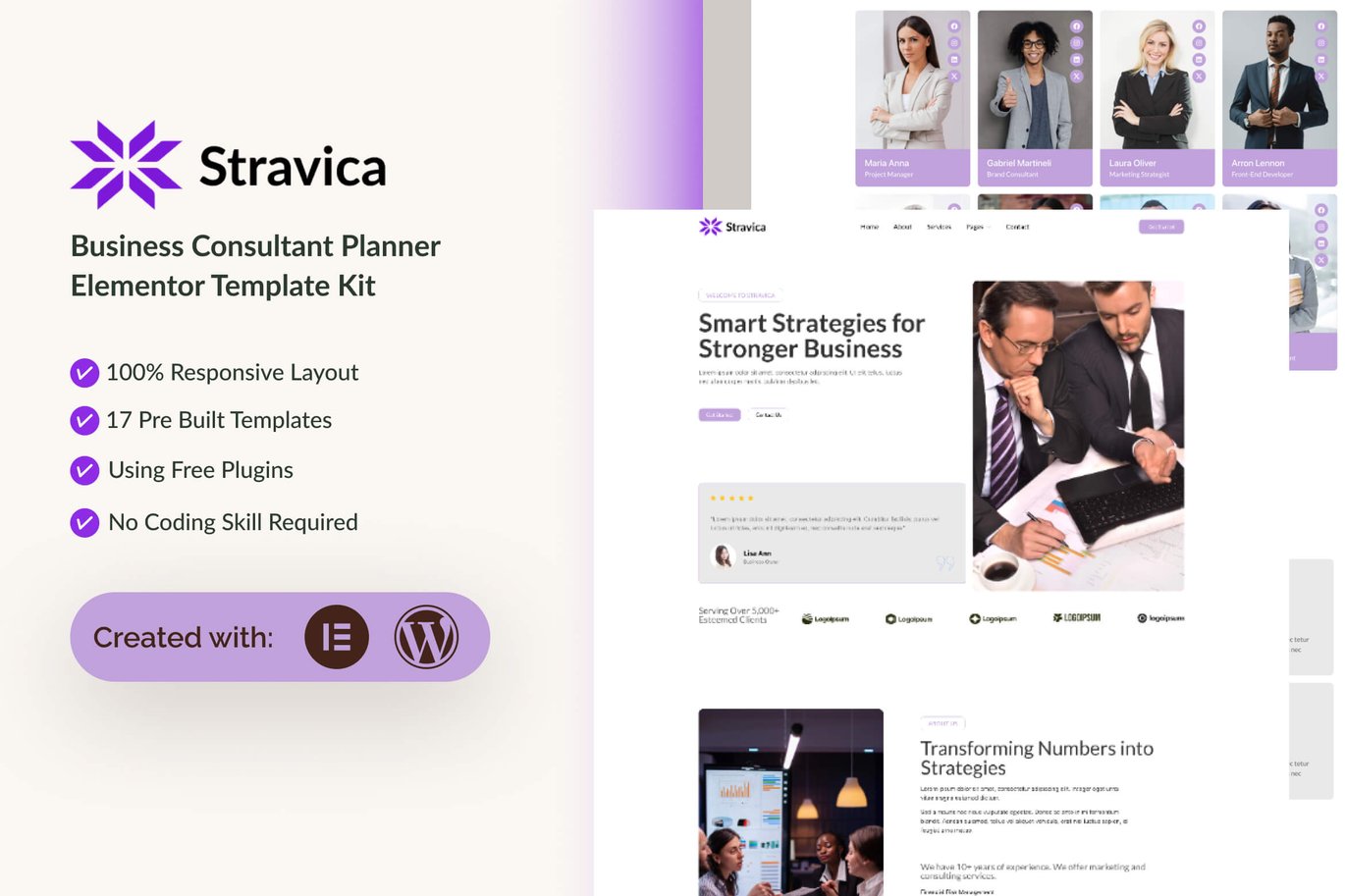 Stravica – Business Consultant Elementor Template Kit