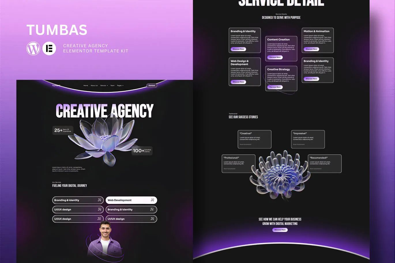 Tumbas – Creative Agency Elementor Template Kit