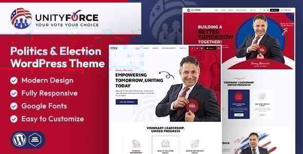 UnityForce | Politics and Election WordPress Theme