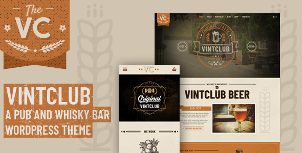 VintClub – A Pub and Whisky Bar WordPress Theme