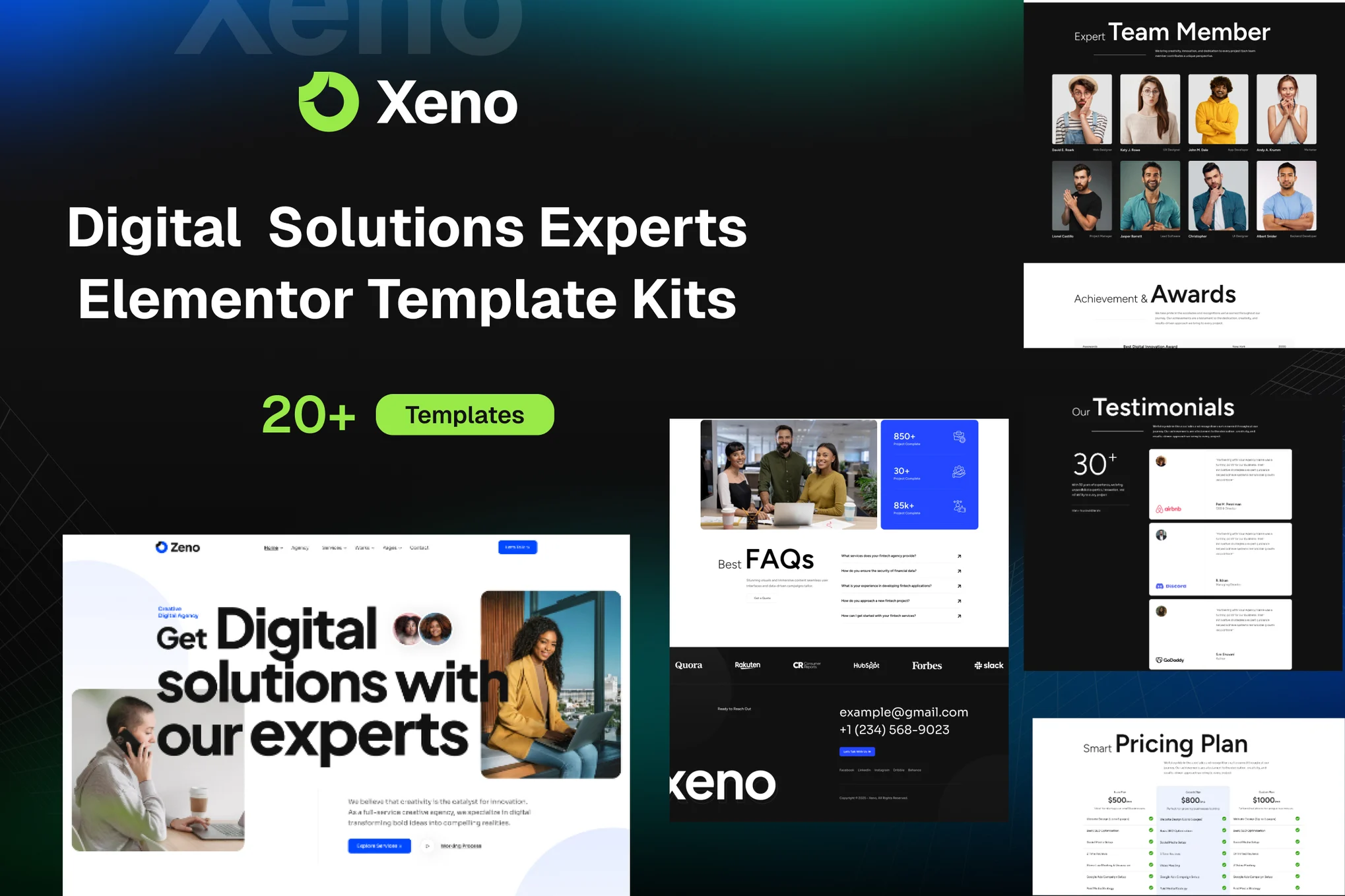 Xeno – Digital Solutions Experts Elementor Template Kits